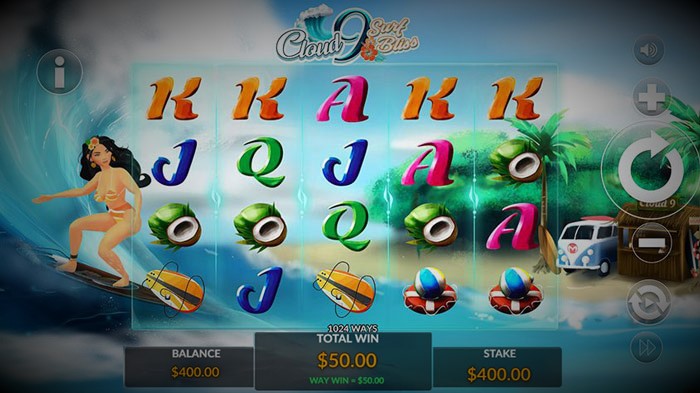 Cloud 9 Surf Bliss slot gameplay